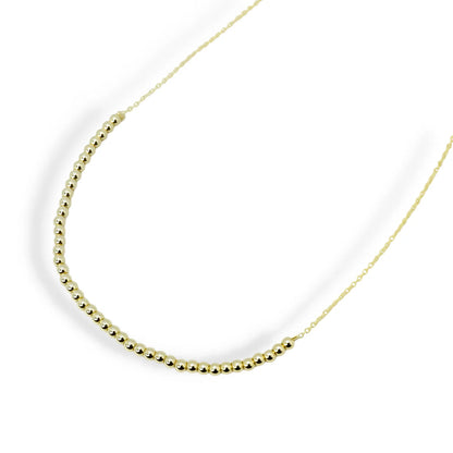 Dainty Beaded Necklace | Gold