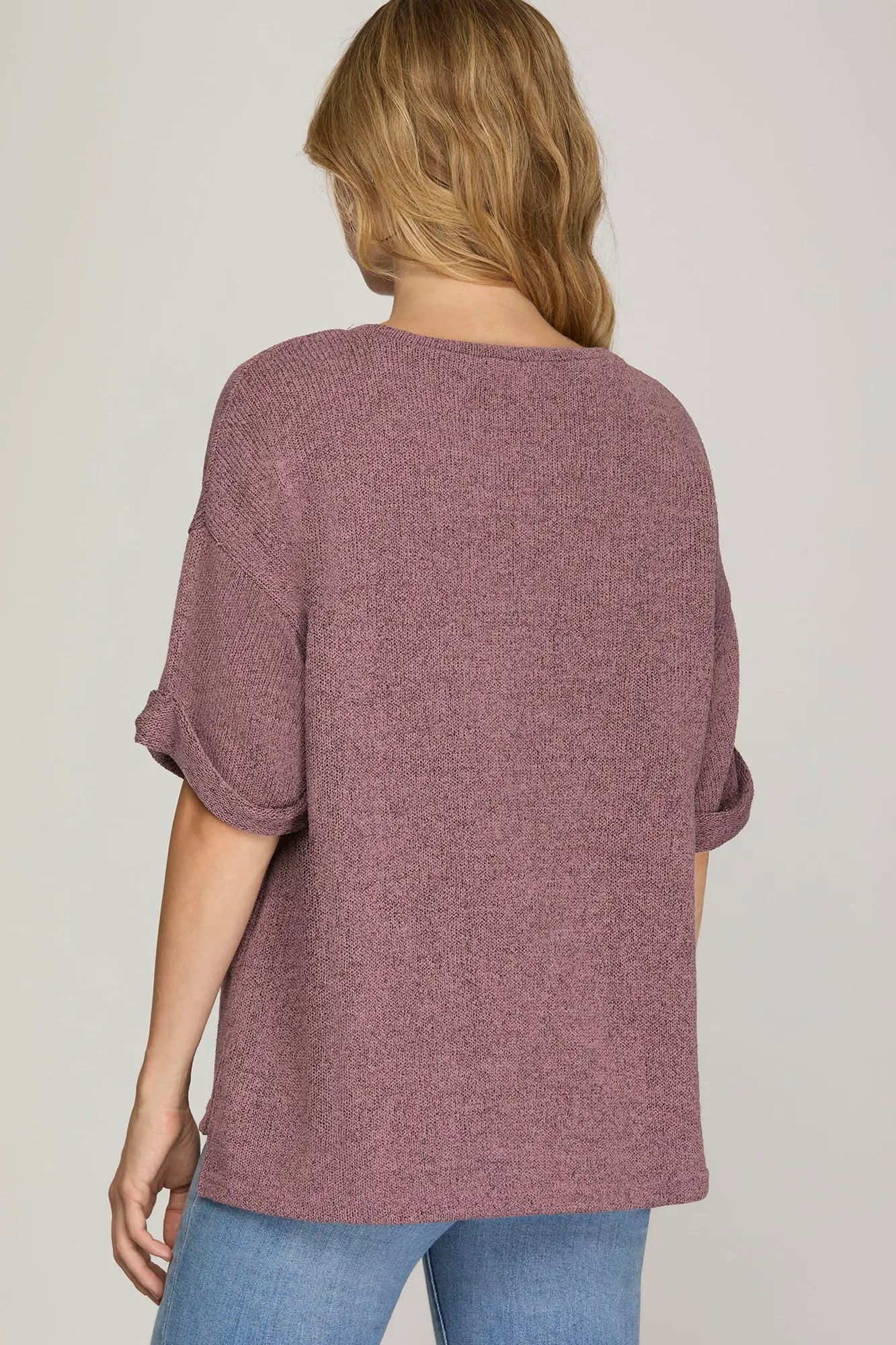Soft Drop Sweater Knit Top