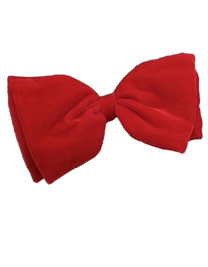 Velvet Bow With Expandable Loop | 6"