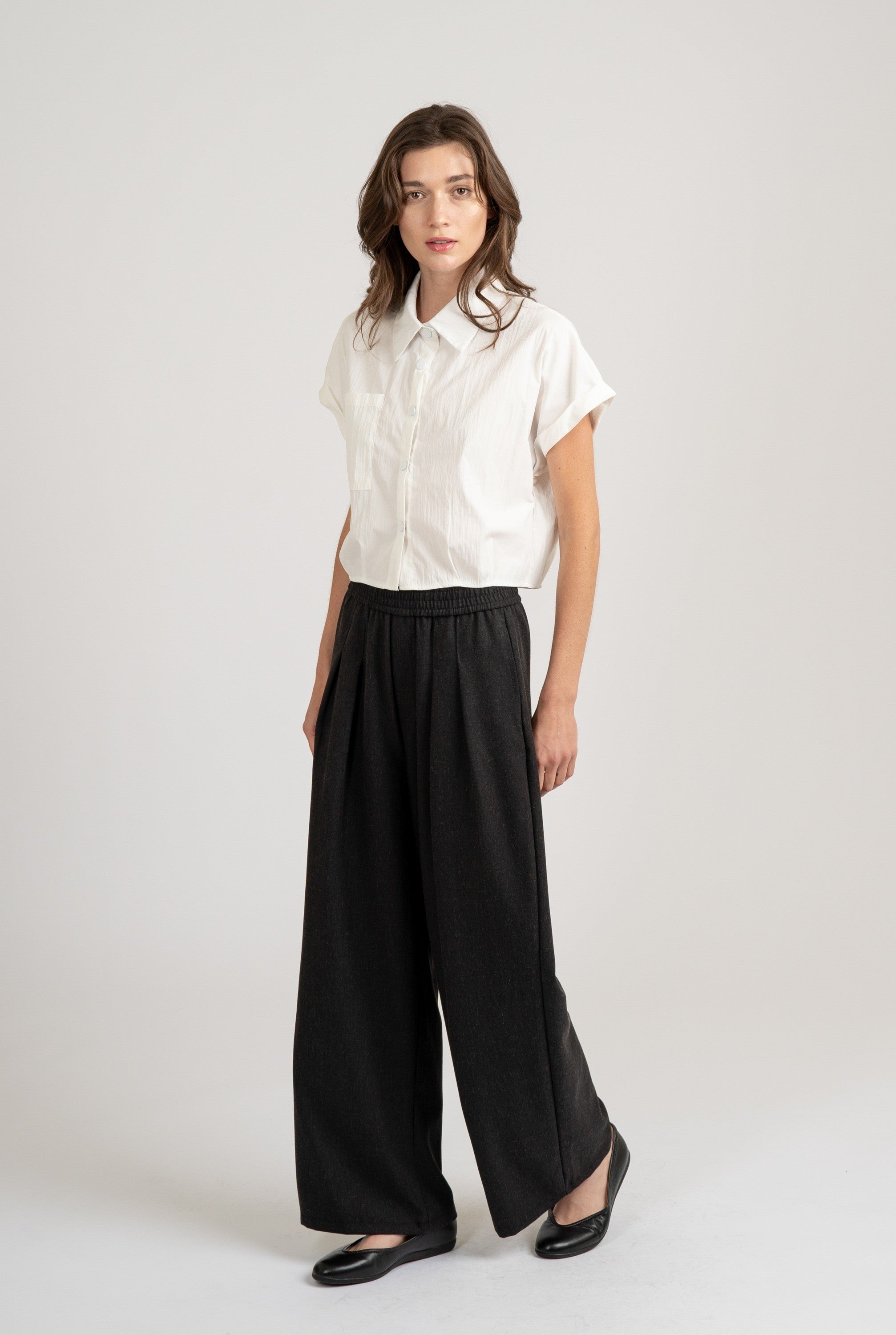 Effortlessly Pleated Wide Leg Pants