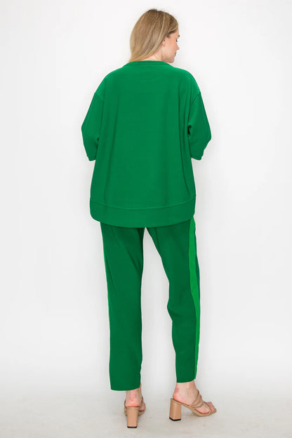 Karen Crepe Knit Set