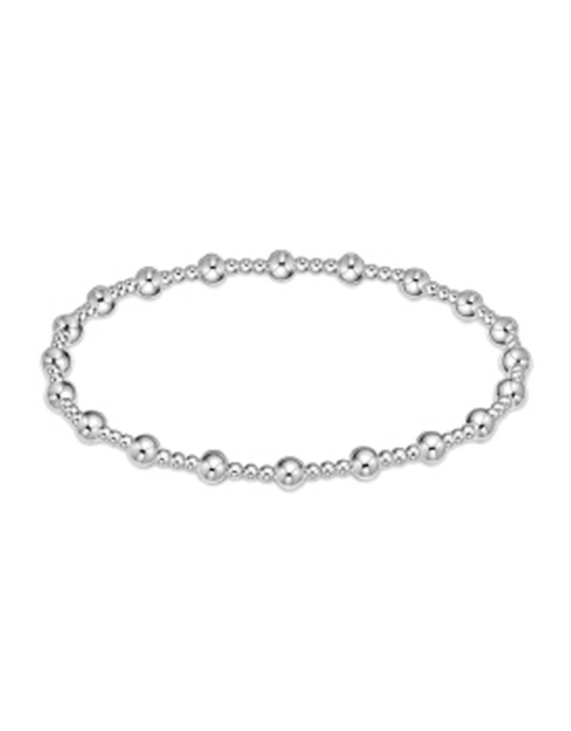 Classic Sincerity Pattern Bracelet | 4mm Silver | enewton