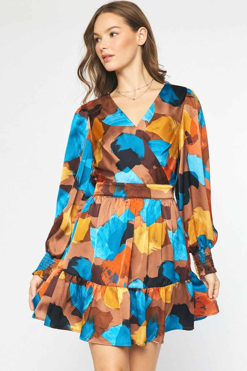 Abstract Mini Dress