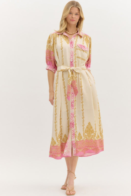 Button & Blush Dress