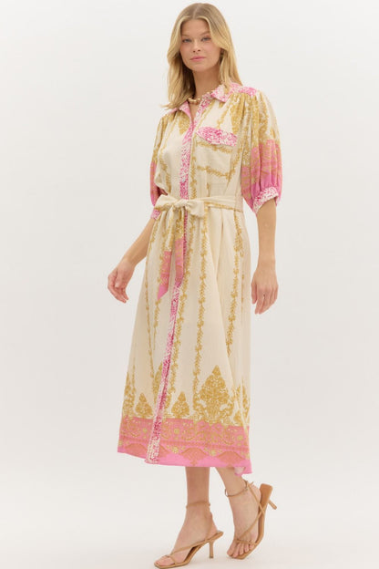 Button & Blush Dress
