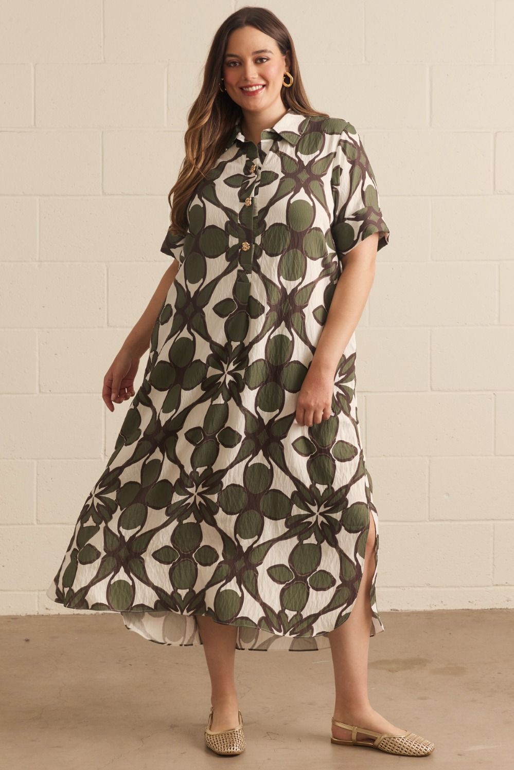 Olive Bloom Dress