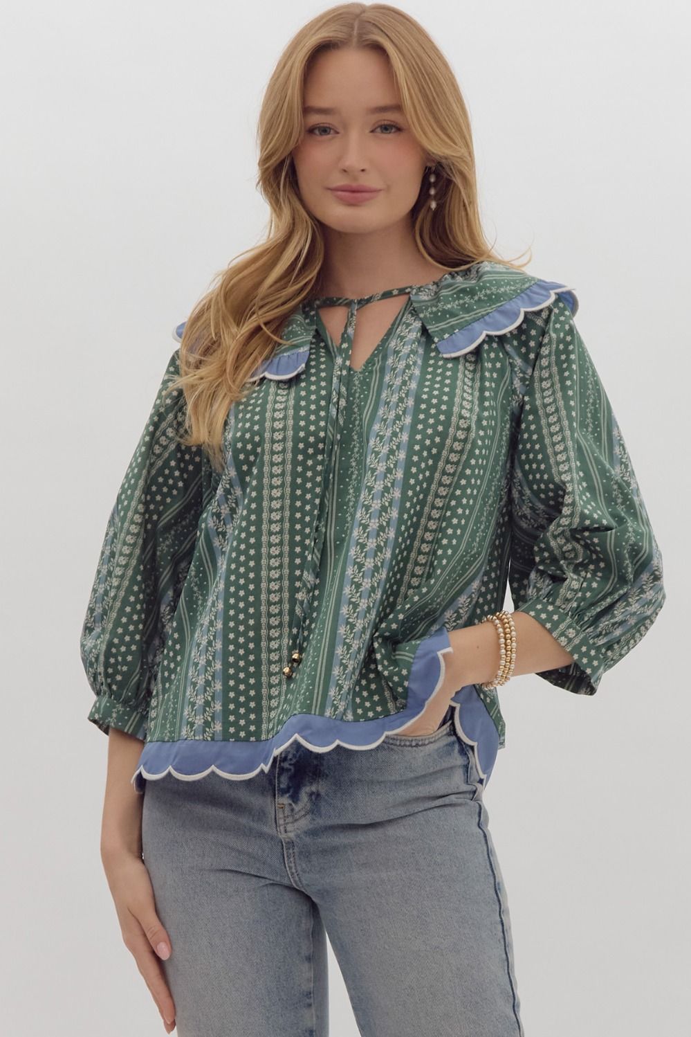 Collar Charm Top