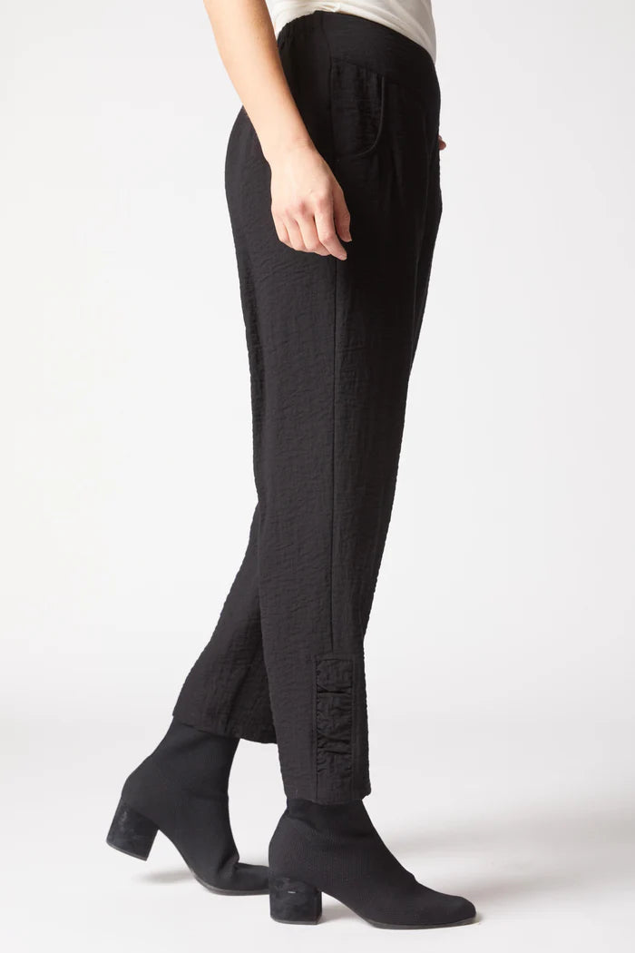 Express Solid Ruched Ankle Pant