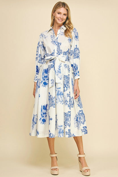 Toile de Jouy Dress