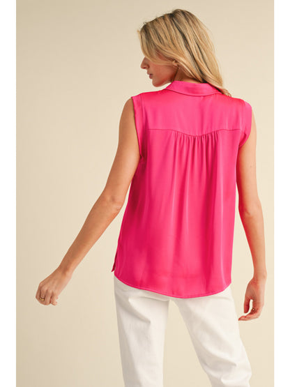 Spring Has Sprung Satin Top