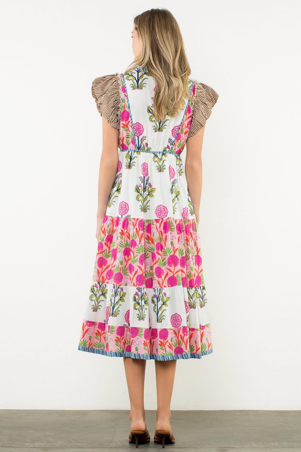Bloom And Sway Midi Dress | THML