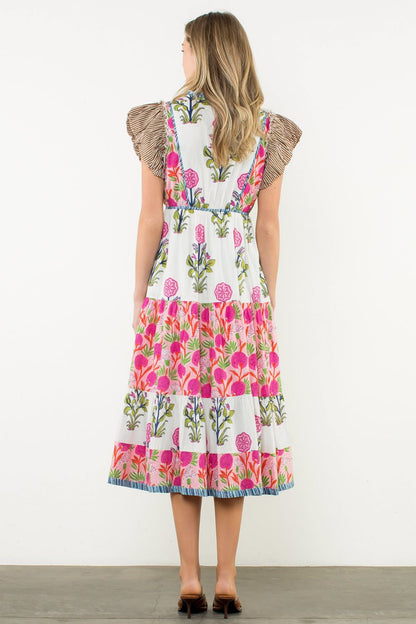 Bloom And Sway Midi Dress | THML
