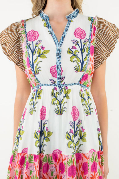 Bloom And Sway Midi Dress | THML