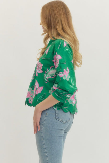 Charleston Floral Top