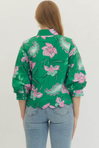 Charleston Floral Top