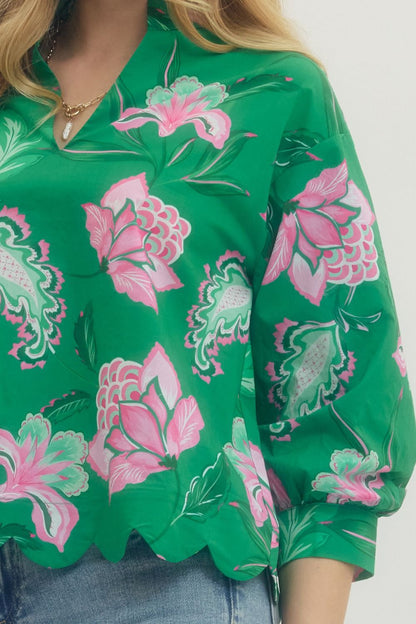 Charleston Floral Top