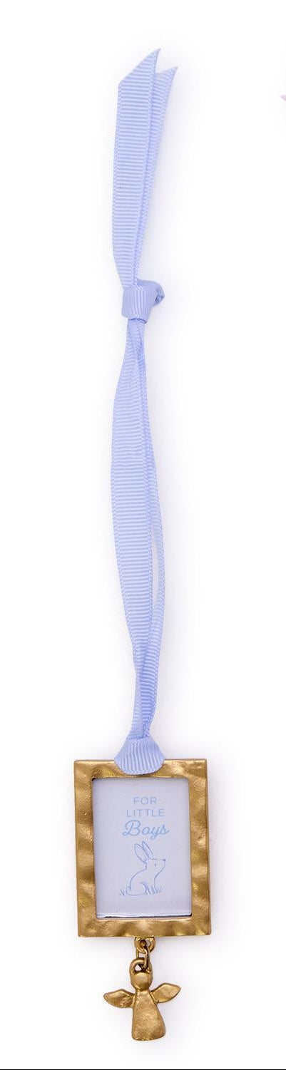 Thank Heaven Keepsake Ornament Photo Frame with Angel Charm on Gift Card