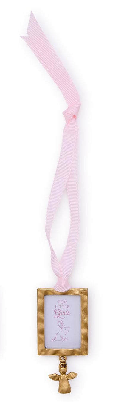 Thank Heaven Keepsake Ornament Photo Frame with Angel Charm on Gift Card