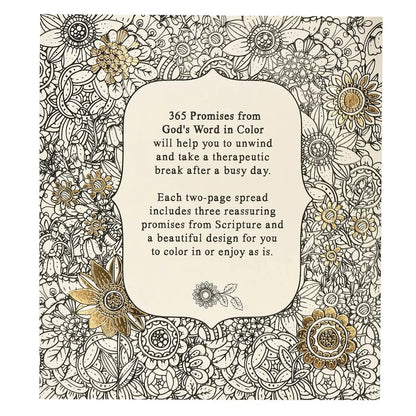 Coloring Devotional Book | 365 Promises From God's Word