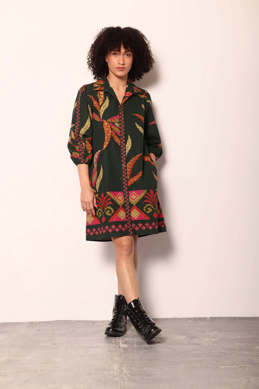 Forest Stitch Ava Dress