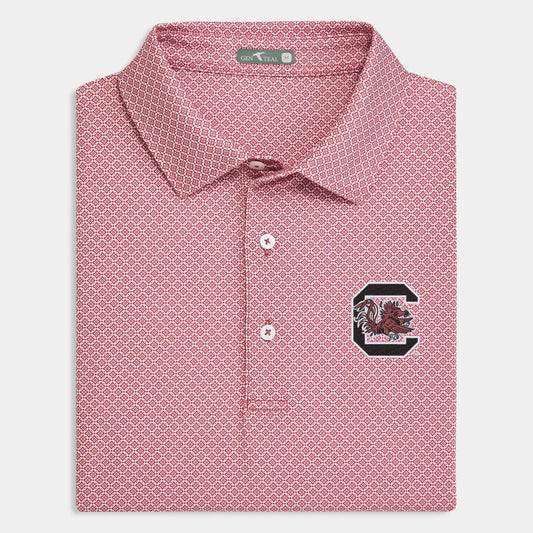 Diamond Lattice Printed Performance Polo | SC Gamecocks Logo