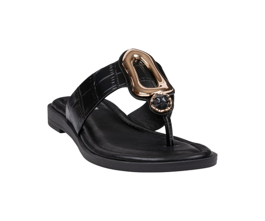 Evarie Embellished Flat Sandal