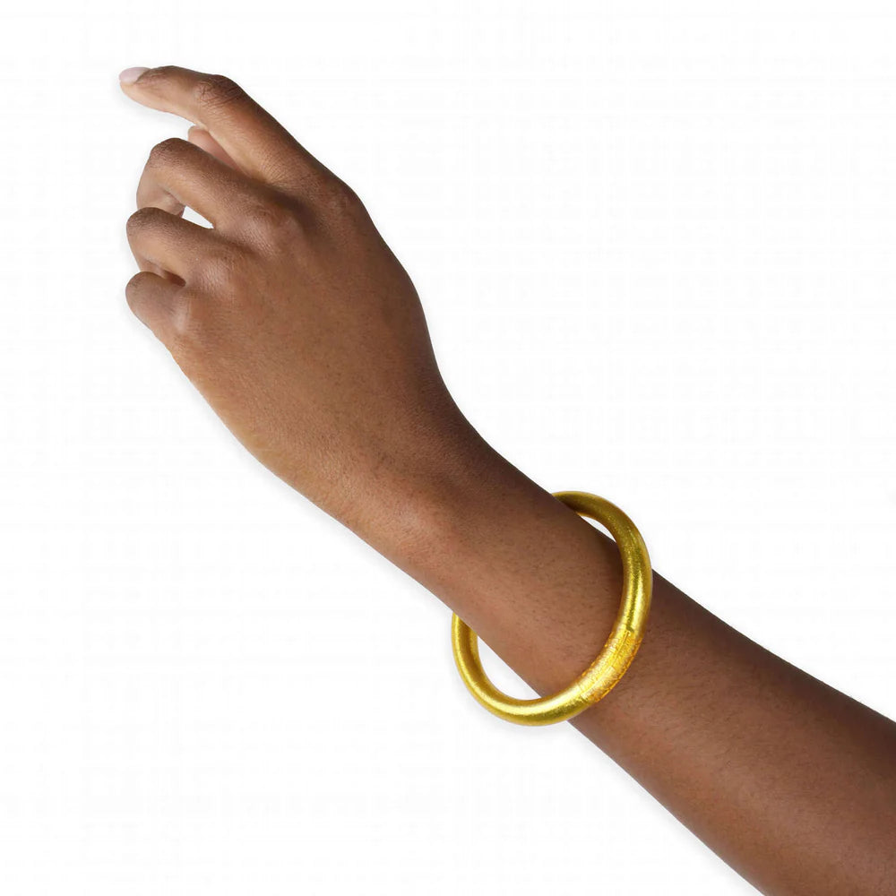 Gold Tzubbie All Weather Bangle Serenity Prayer | Set Of 1 | BuDhaGirl