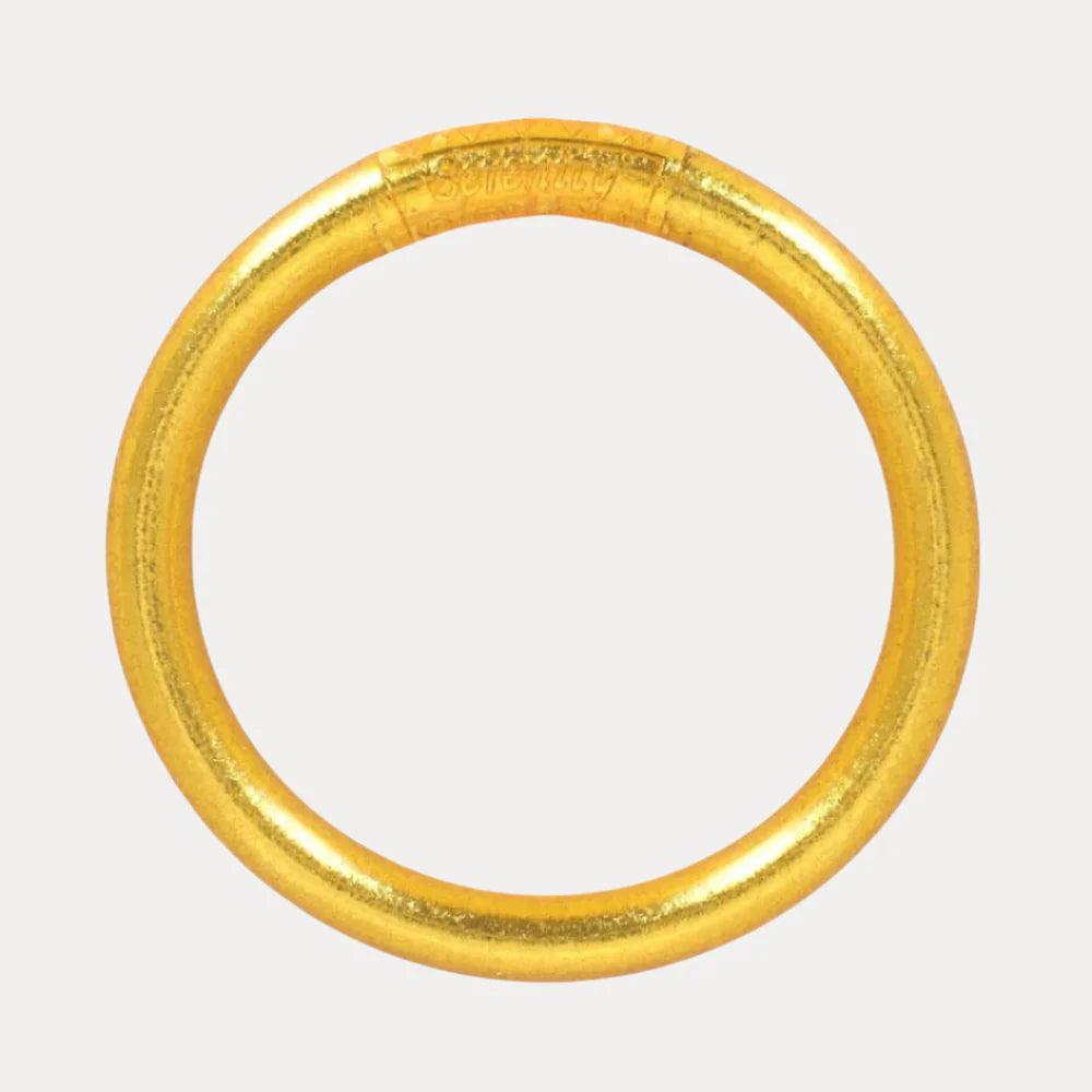 Gold Tzubbie All Weather Bangle Serenity Prayer | Set Of 1 | BuDhaGirl