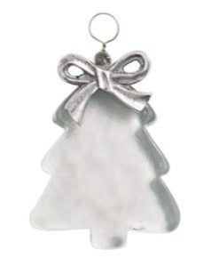 Metal Bow Glass Ornament