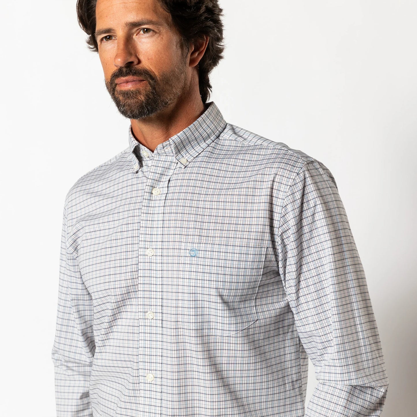 Performance Poplin Sport Shirt | Edison Plaid | Duck Head