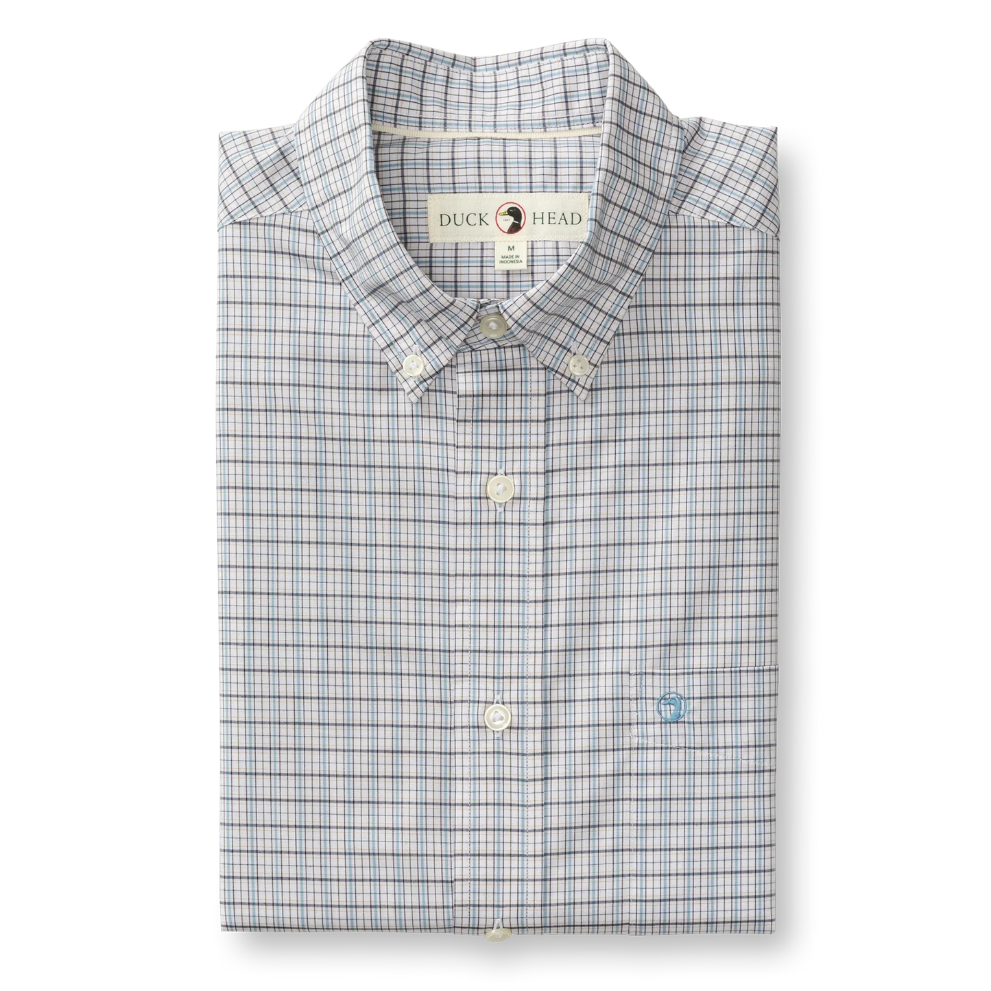Performance Poplin Sport Shirt | Edison Plaid | Duck Head