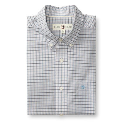 Performance Poplin Sport Shirt | Edison Plaid | Duck Head