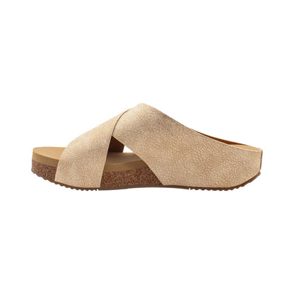 Ablette Faux Leather Criss Cross Sandal