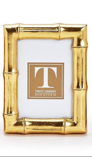 Gold Faux Bamboo Photo Frame