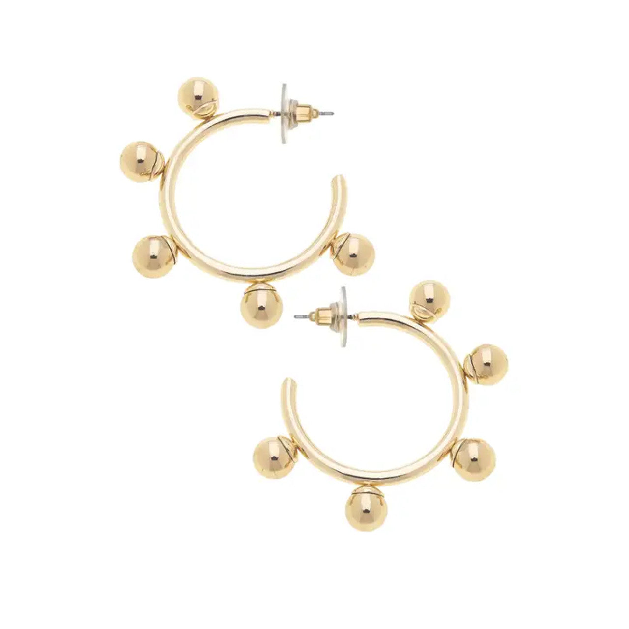 Allison Resin Bead Hoop Earrings | Canvas