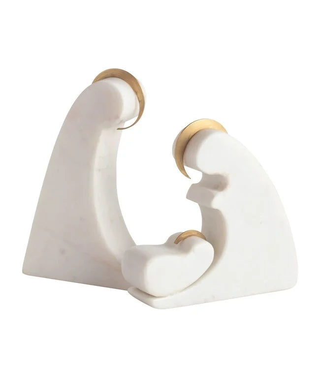 Gold Marble Nativity Scene