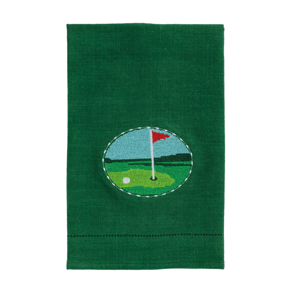 Golf Needlepoint Towel