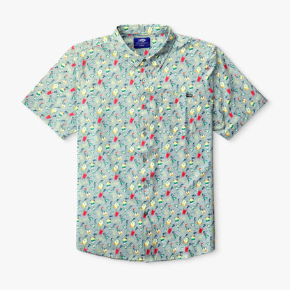 Boatbar Printed SS Button Down Shirt