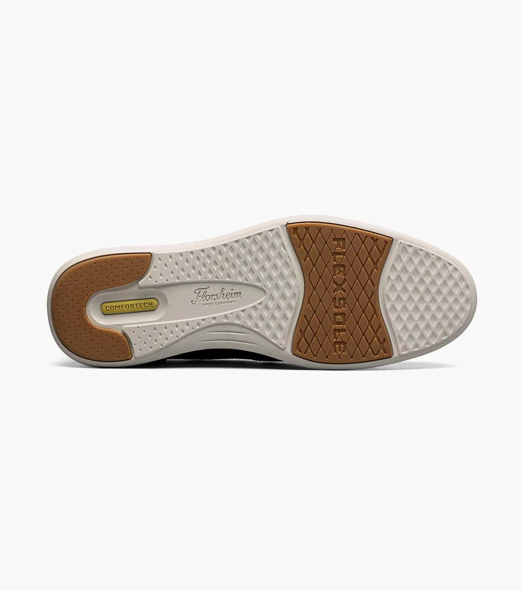 Launch Knit Elastic Lace Moc Toe Slip On