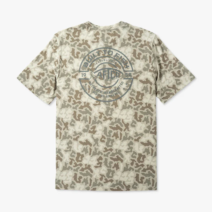 Ocean Bound Short Sleeve Printed Performance Tee | Aftco