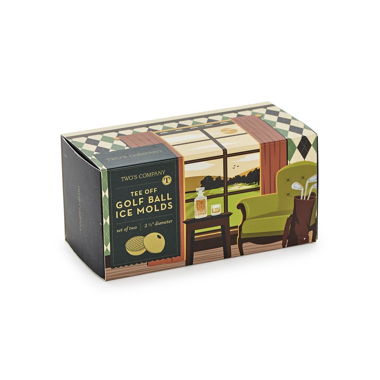 Tee Off Golf Ball Ice Mold in Gift Box | Set Of 2