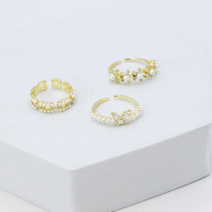 Harmony Pearl Ring Set