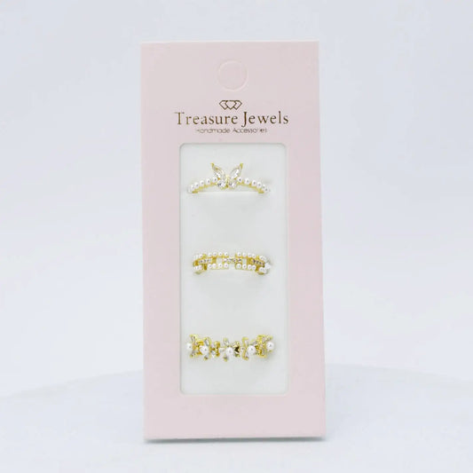 Harmony Pearl Ring Set