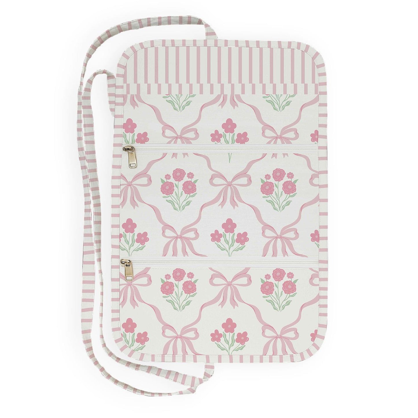 Hand Block Printed Jewelry Roll