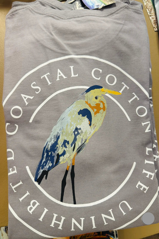 Heron Short Sleeve Tee | Coastal Cotton
