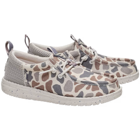 HEYDUDE x BURLEBO Wally Funk Youth - Deer Camo
