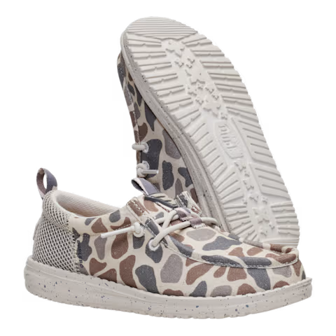HEYDUDE x BURLEBO Wally Funk Youth - Deer Camo