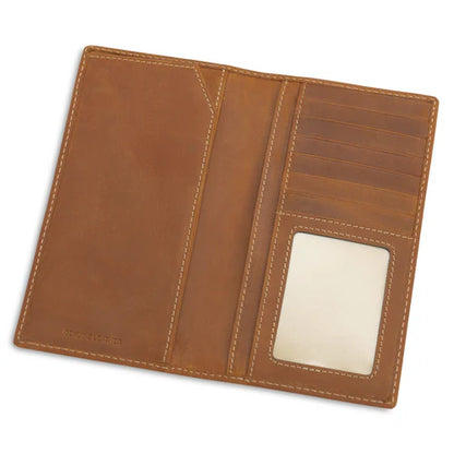 Leather Checkbook Wallet | Heybo