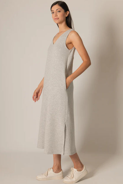 Mia V-Neck Midi Dress