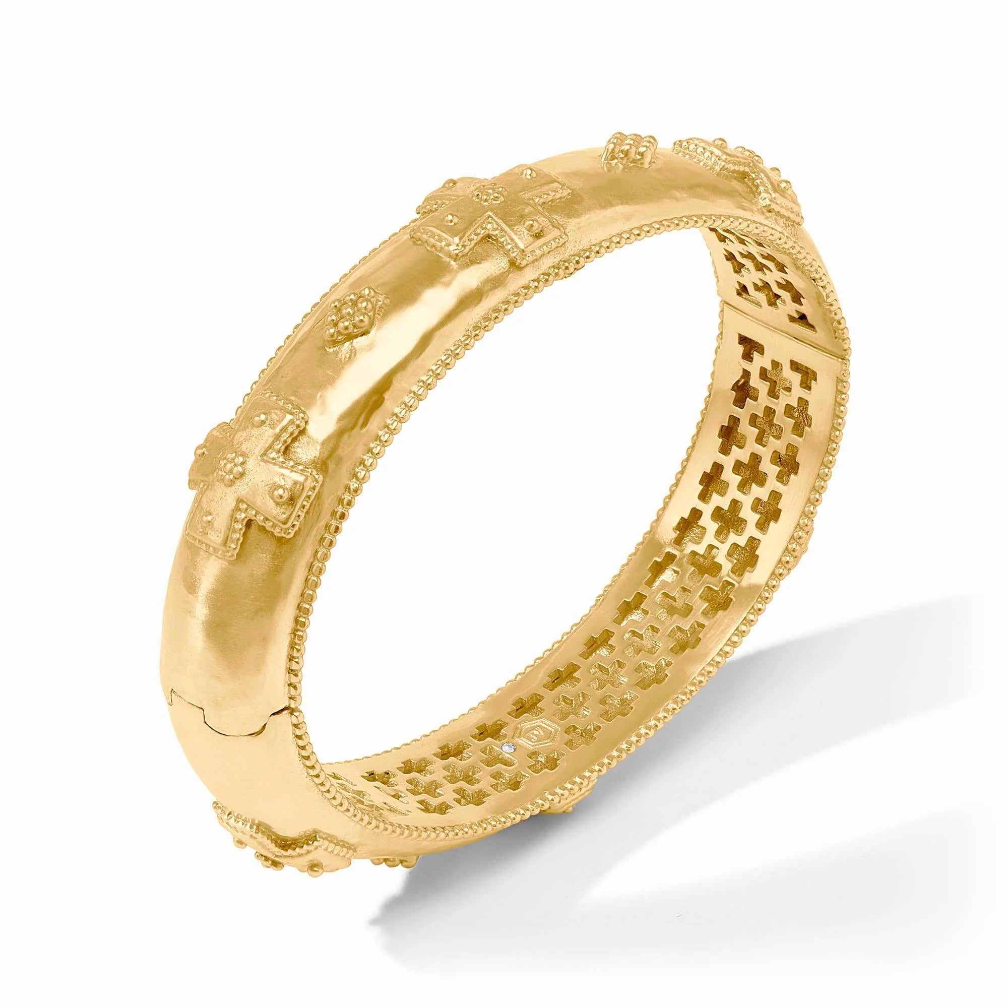 Canterbury Hinge Gold Bangle | Julie Vos